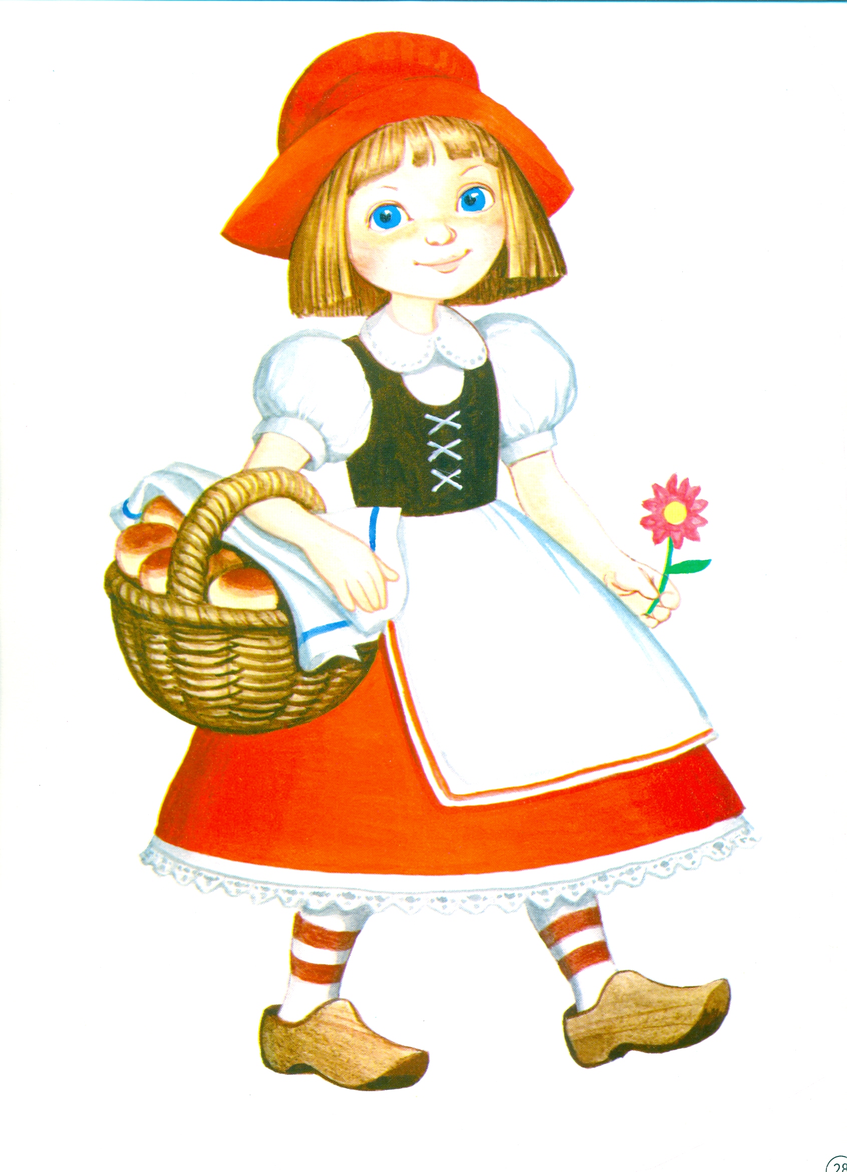 Рисунок красной шапочки из сказки для детей